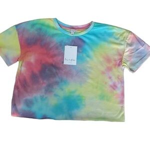 Love Fire New With Tags Boxy Tee New With Tags Watercolor Tie Dye